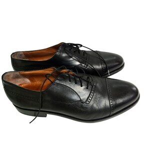 Florsheim Imperial Rome Cap Toe Black Leather Dress Shoes Size 10